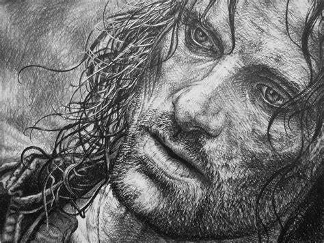 Pencil drawing - move character in the Hobbit 